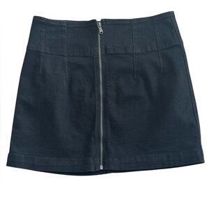 FREE‎ PEOPLE FP Classic BlacK mini Skirt Zipper Stretchy Size 32 Casual Party XL
